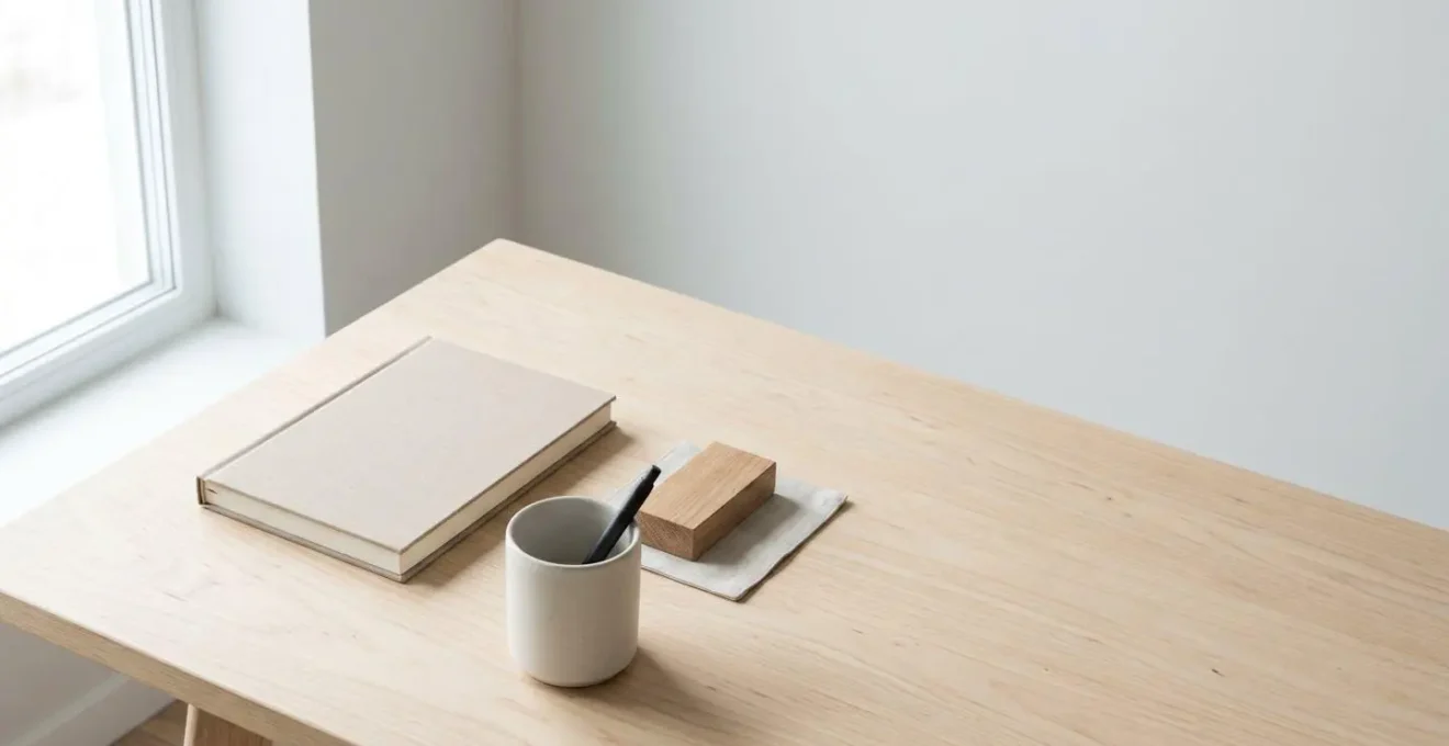 Environnement minimaliste suggérant clarté et familiarité sans éléments textuels